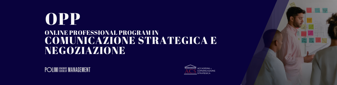 OPP - Online Professional Program in Comunicazione Strategica e Negoziazione